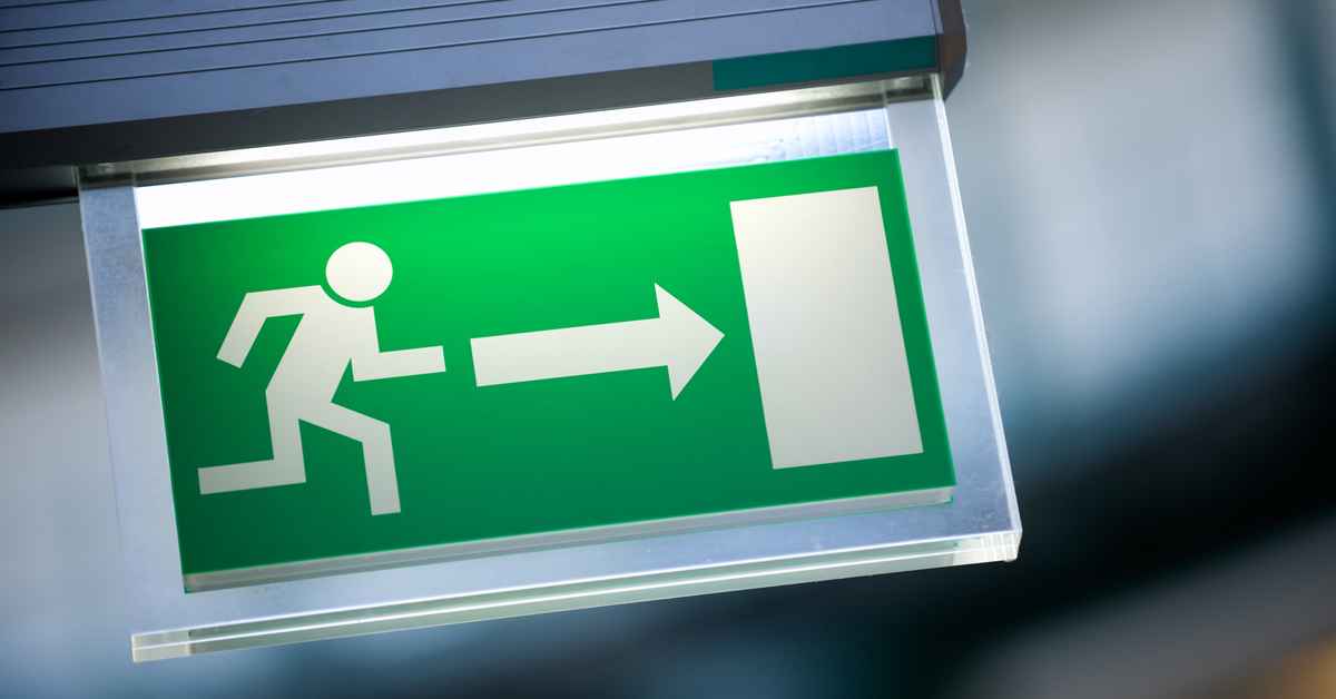 Construction Safety Exit Signage