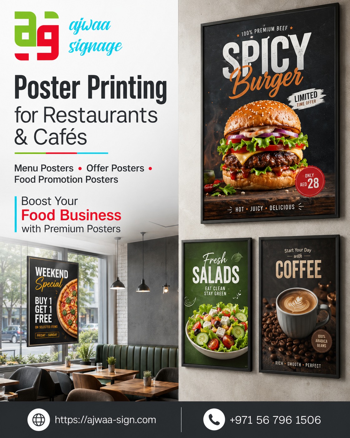 Affordable printing solutions poster display