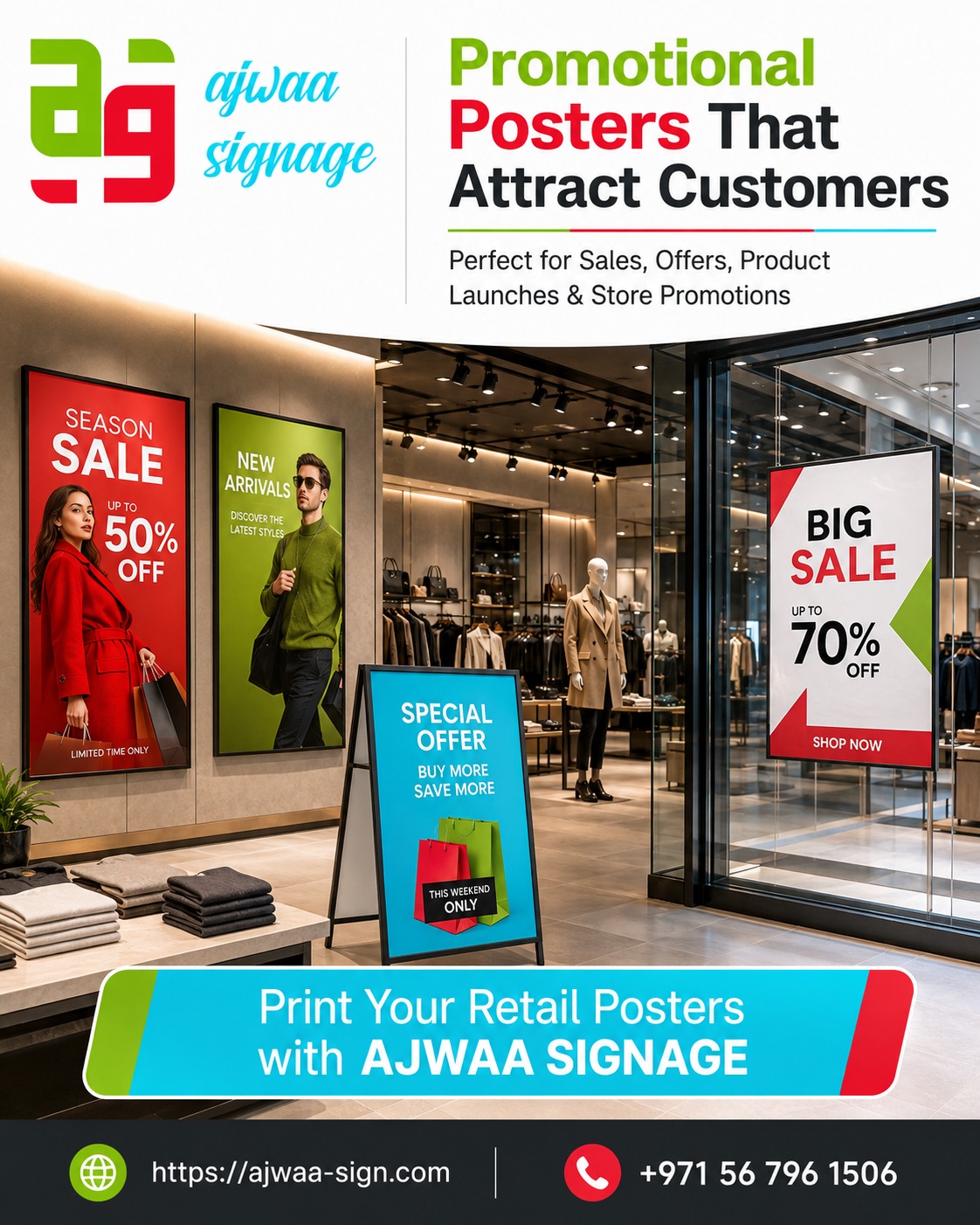 Cheap poster printing Dubai sample presentation