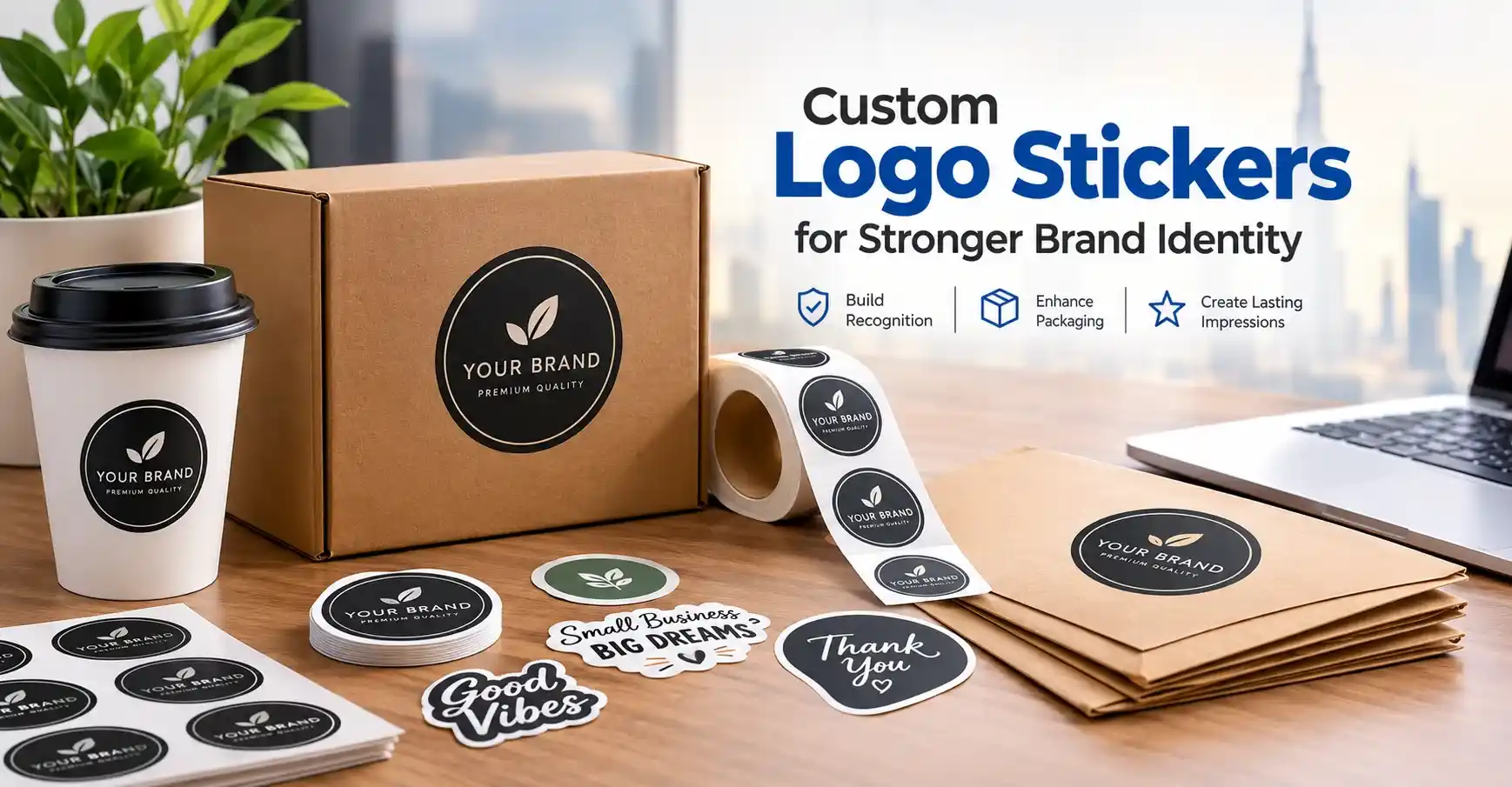 dubai logo sticker