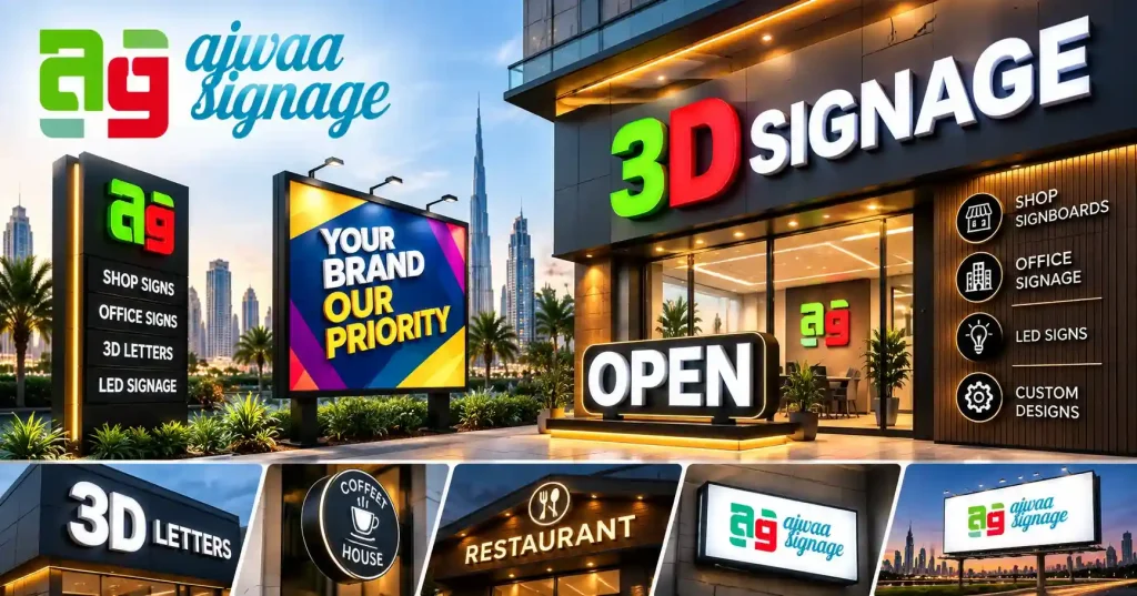 3d sign board in dubai