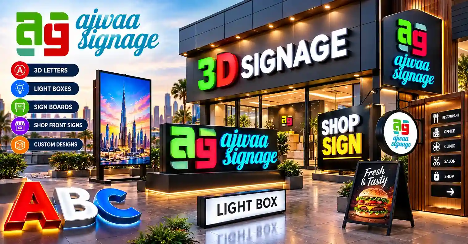 3d sign board in dubai​