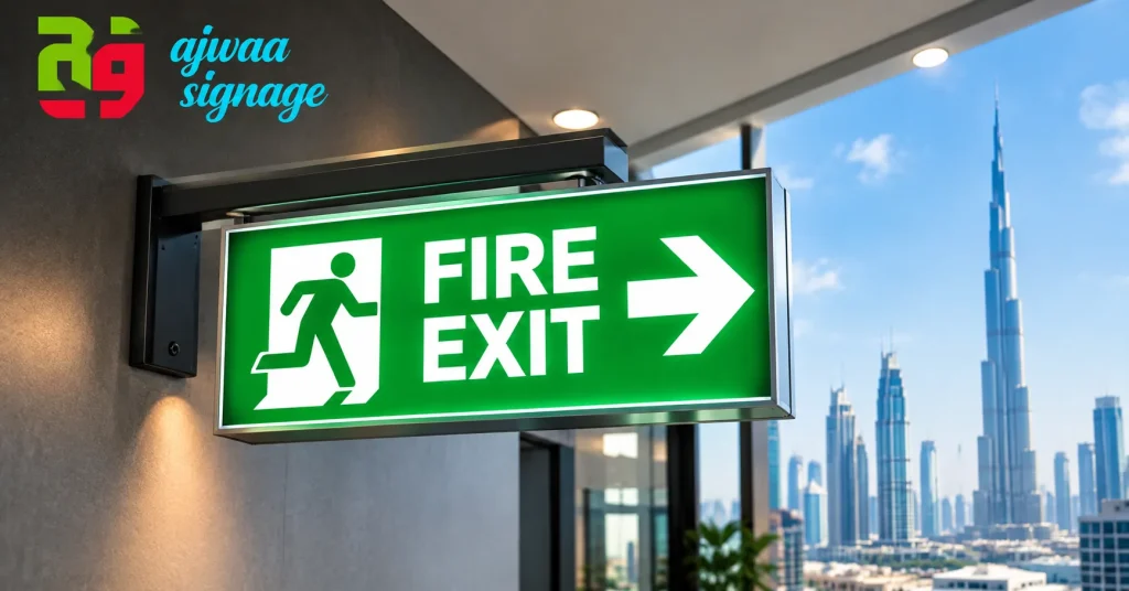 Fire Exit Signs in dubai