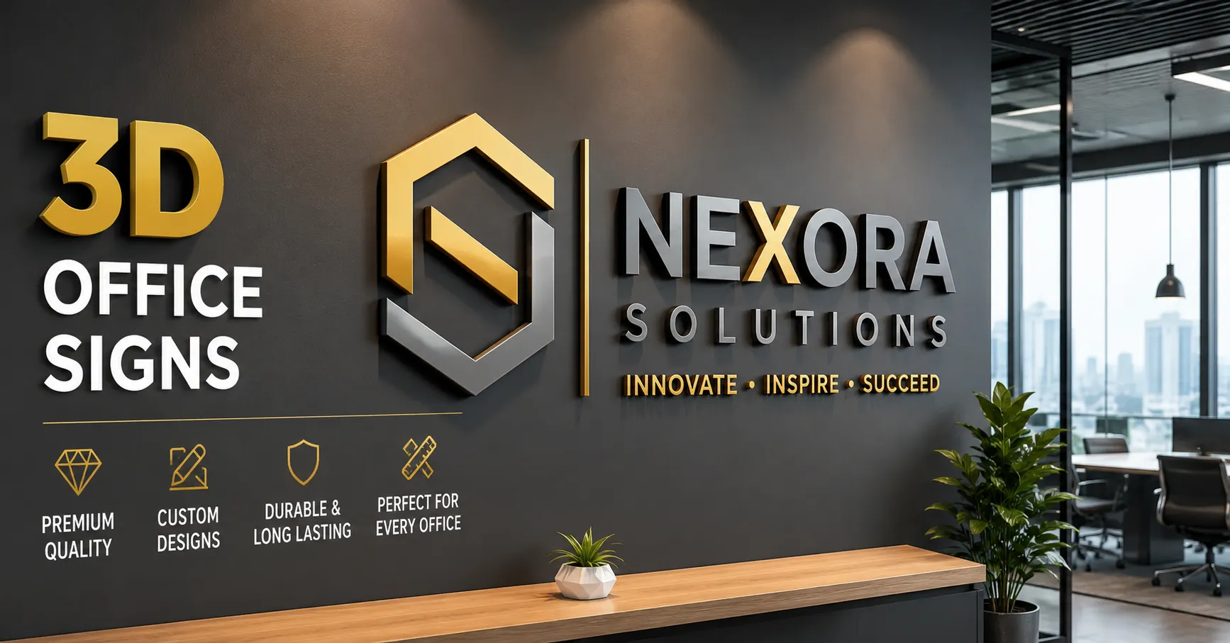 3d office signs​