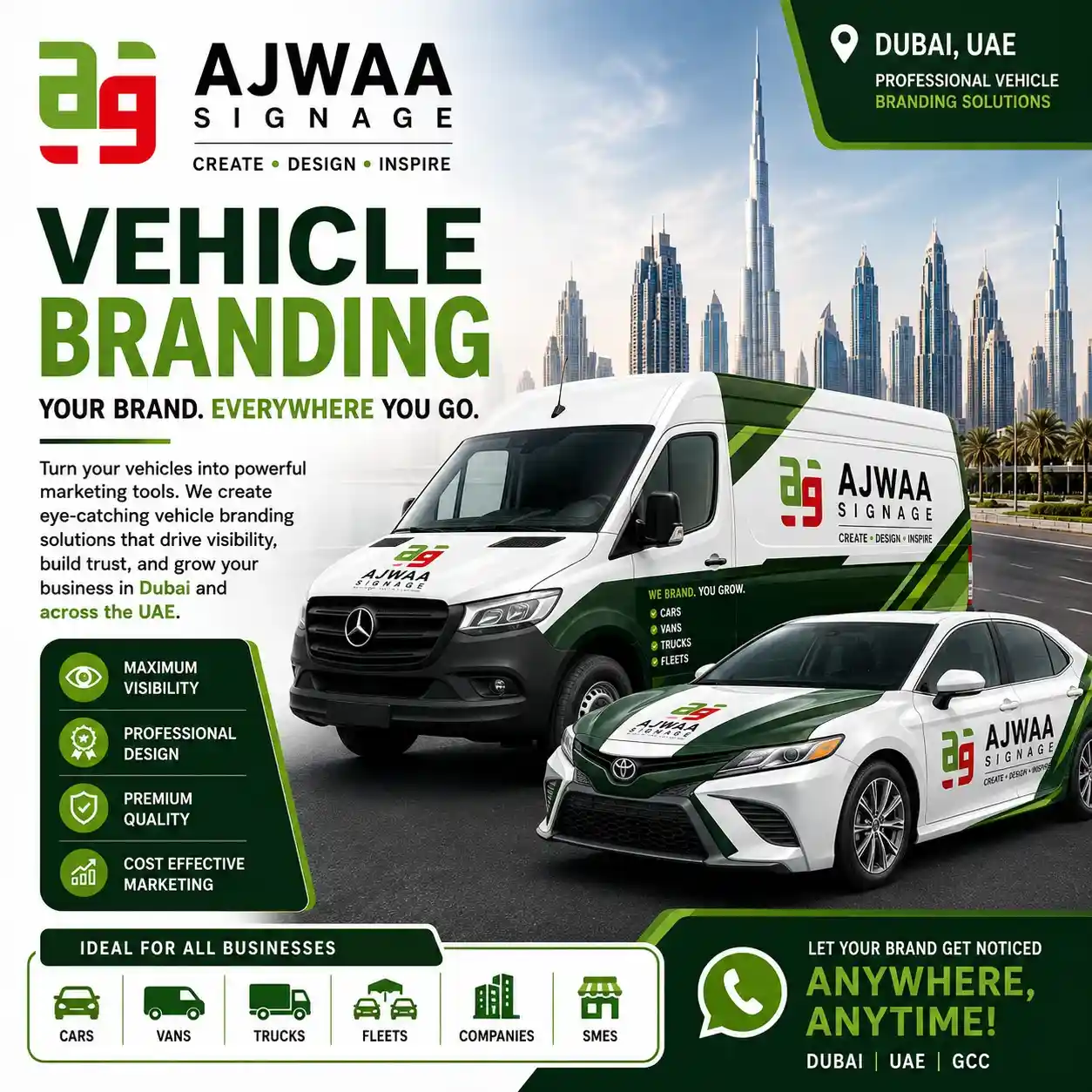 Matte Finish Vehicle Branding in Dubai