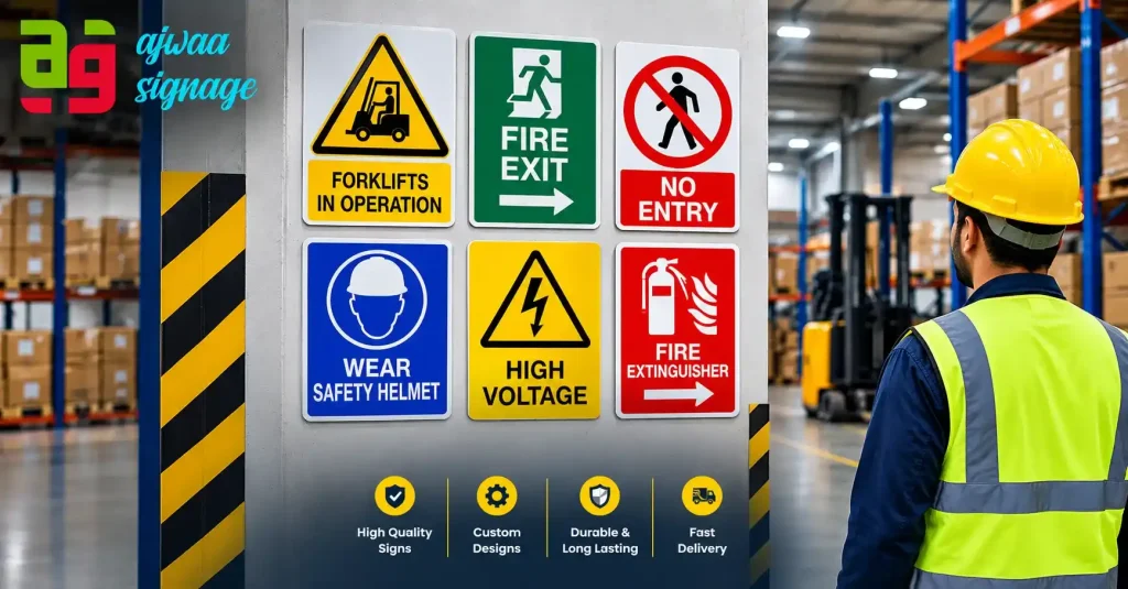 Warehouse safety signs UAE