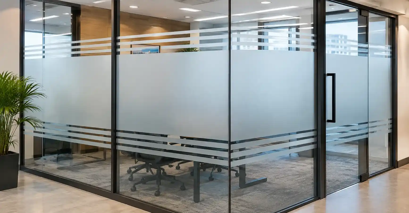Office Window Graphics for Privacy