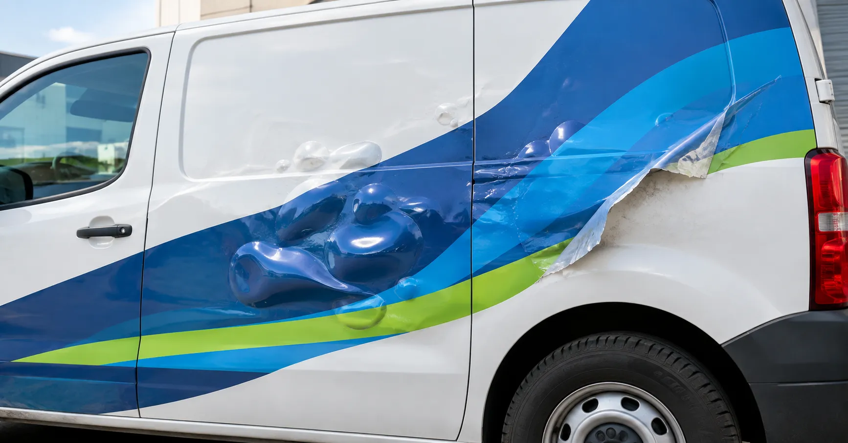Vehicle Graphics Bubbling and Peeling