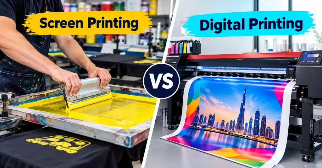 Digital Printing vs Screen Printing